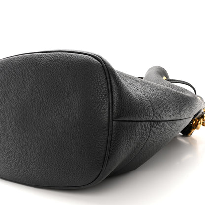 Prada Vitello Daino Bucket Bag Black 12 of 12