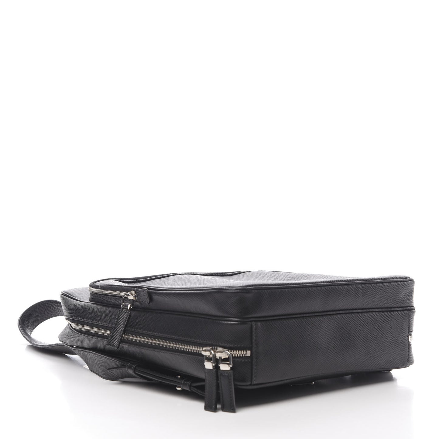 Saffiano Cuir Briefcase Backpack Black