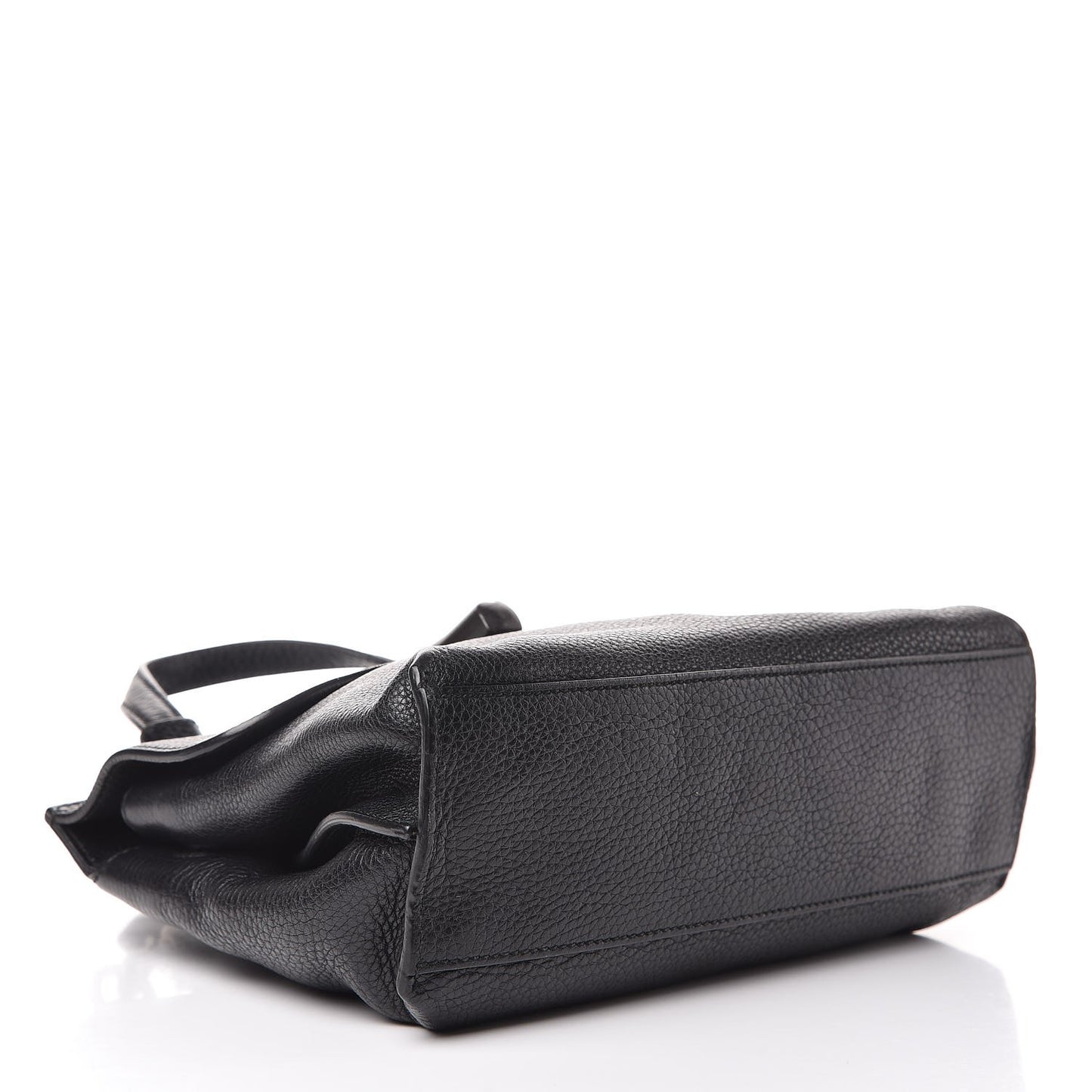 Cellarius Calfskin Small Bamboo Daily Top Handle Bag Black