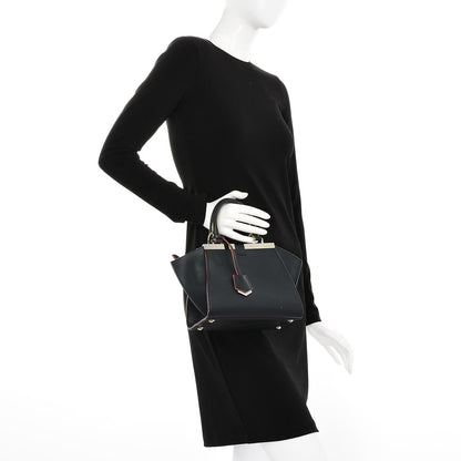 Fendi Vitello Dolce Mini 3jours Tote Blue Notte 3 of 8
