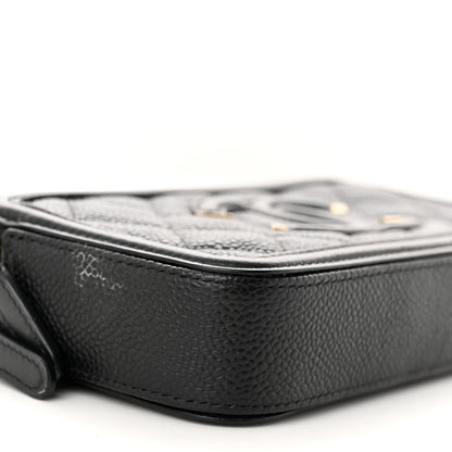 Chanel Caviar Quilted CC Filigree Clutch With Chain Black 10 of 14