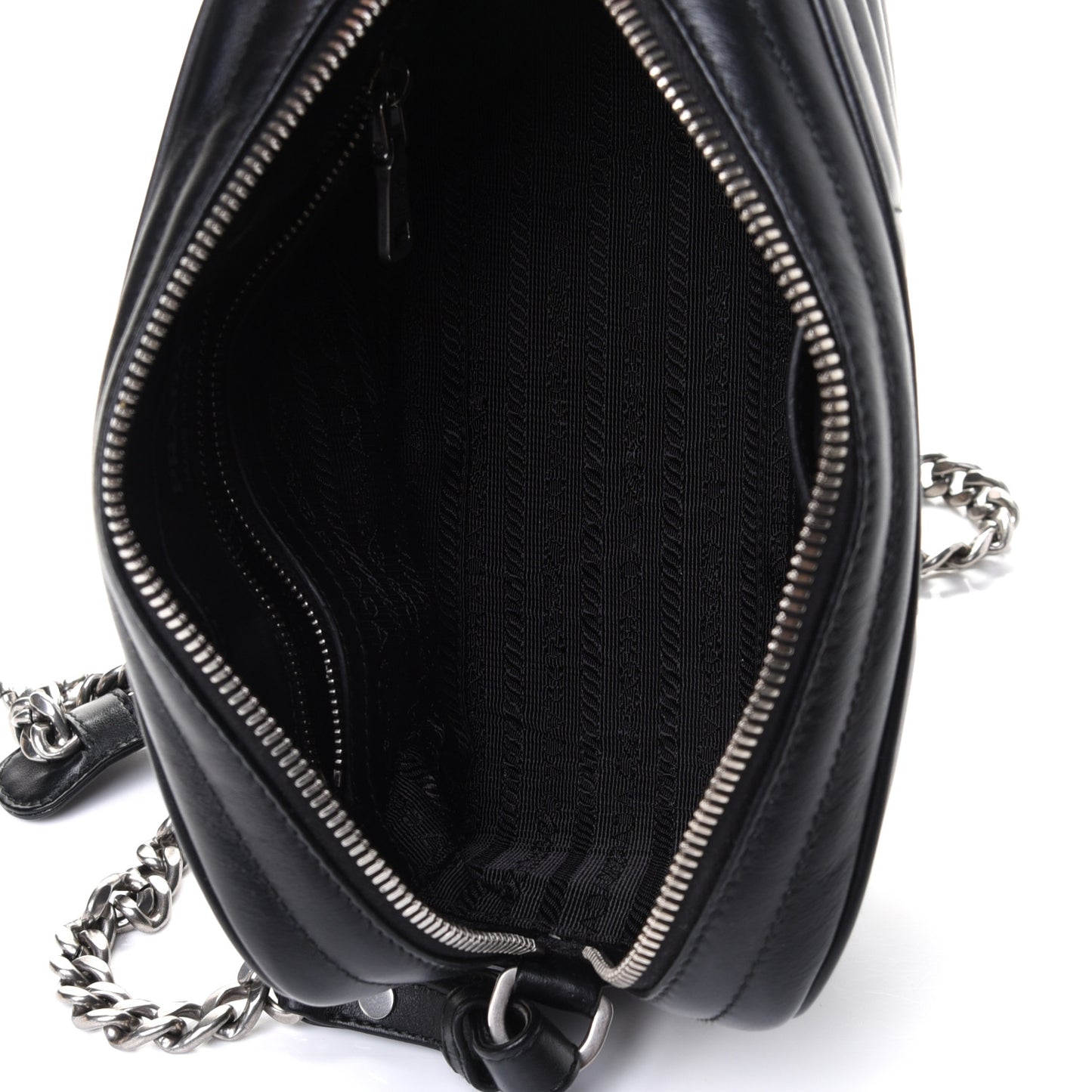 Soft Calfskin Diagramme Crossbody Bag Black