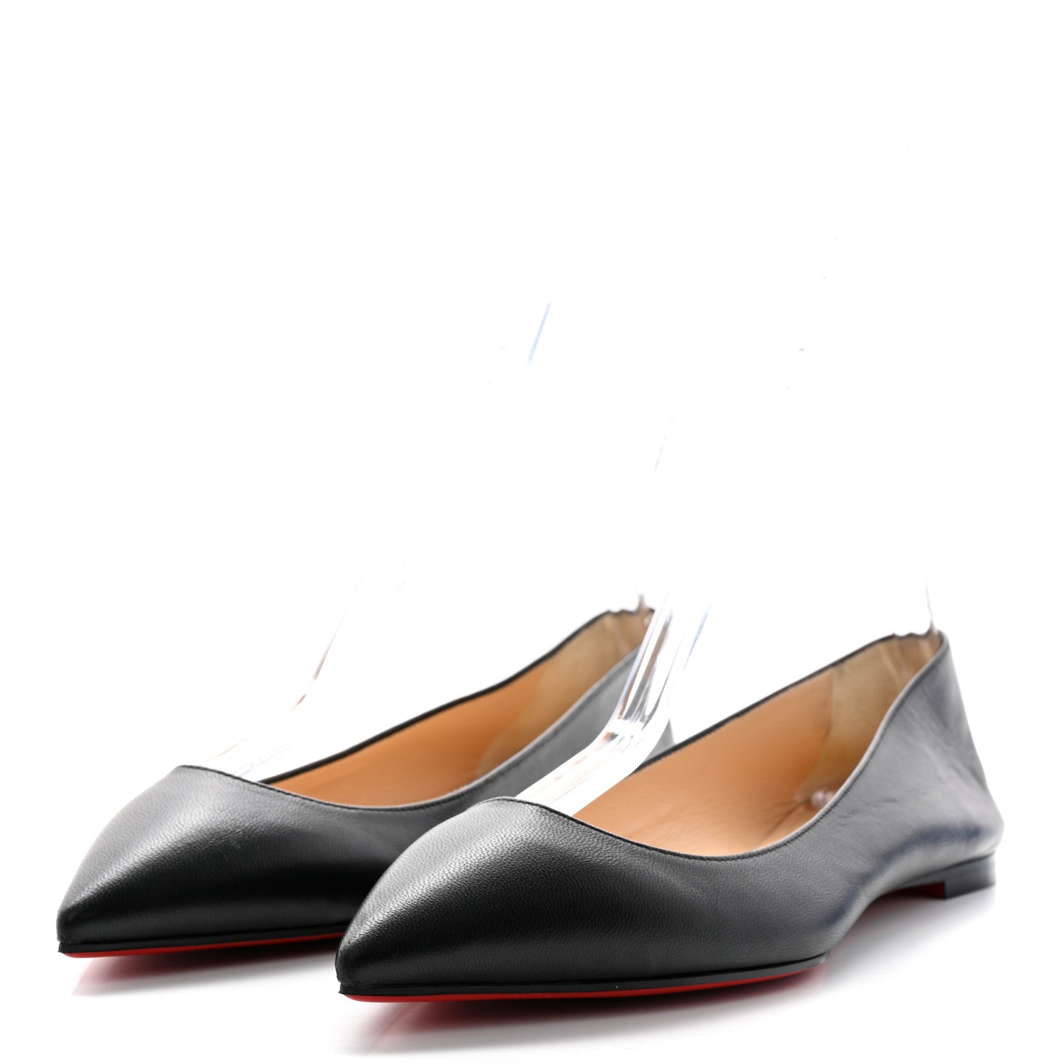 Christian Louboutin Shiny Nappa Ballalla Flats 38.5 Black 3 of 10