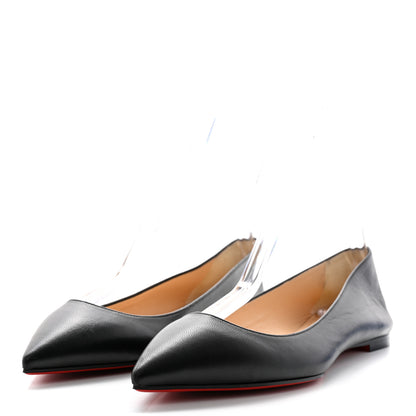 Christian Louboutin Shiny Nappa Ballalla Flats 38.5 Black 3 of 10