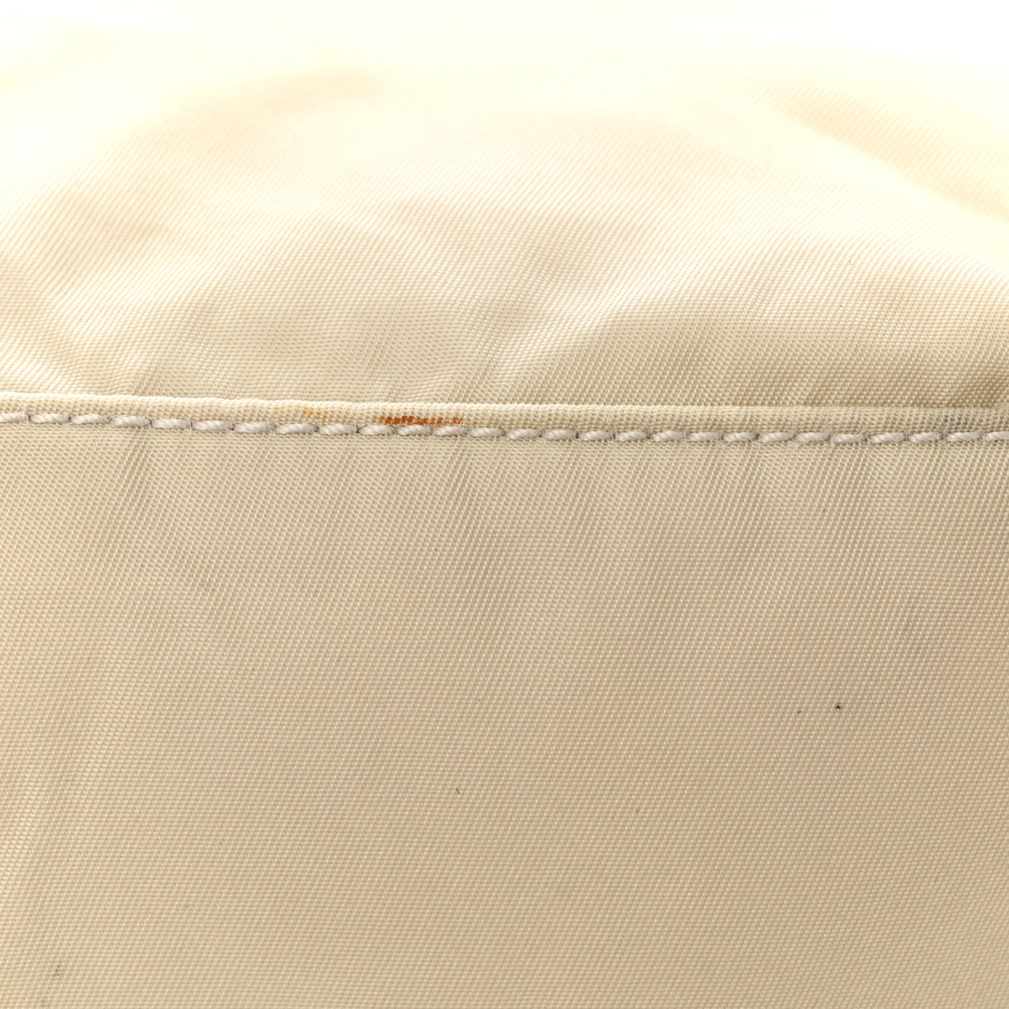 Tessuto Nylon Saffiano Shopping Tote White