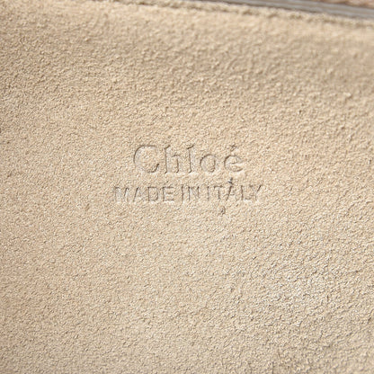 Chloe Suede Calfskin Medium Faye Shoulder Bag Cloudy Blue 7 of 8