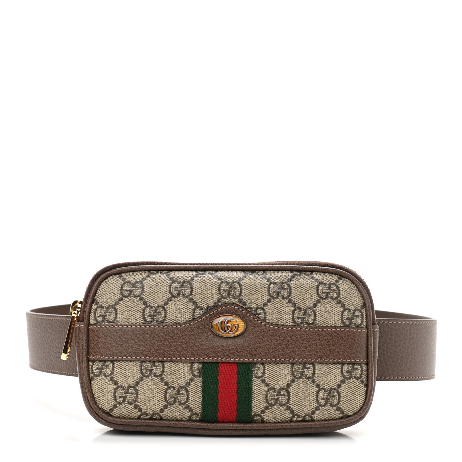 Gucci GG Supreme Monogram Ophidia Belted iPhone Case 85 34 Dark Brown 1 of 12