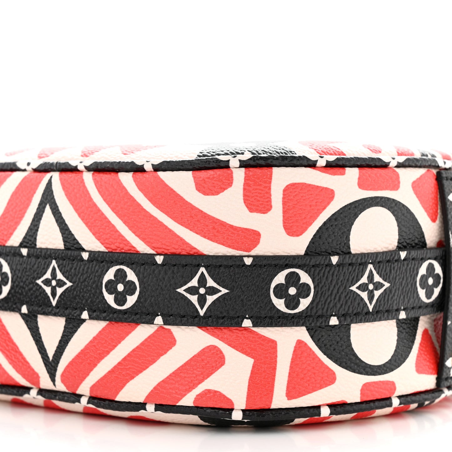 Monogram Giant Crafty Boite Chapeau Souple PM Creme Rouge Black