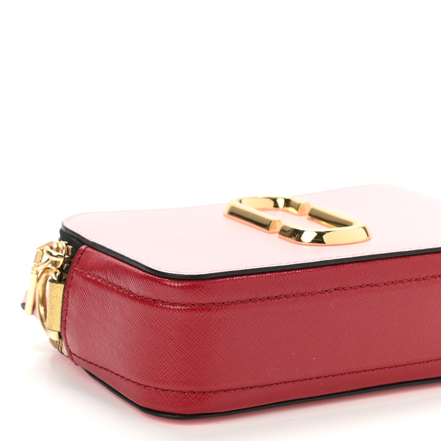 Saffiano Small Snapshot Camera Bag Multicolor Baby Pink