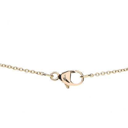 David Yurman 18K Yellow Gold Diamond Initial B Charm Necklace 6 of 8