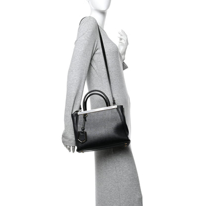 Fendi Vitello Elite Petite 2Jours Tote Black 2 of 12