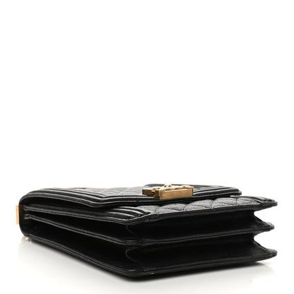 Chanel Caviar Quilted North South Boy Flap Black 4 of 9