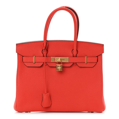 Hermes Togo Birkin 30 Capucine 1 of 10