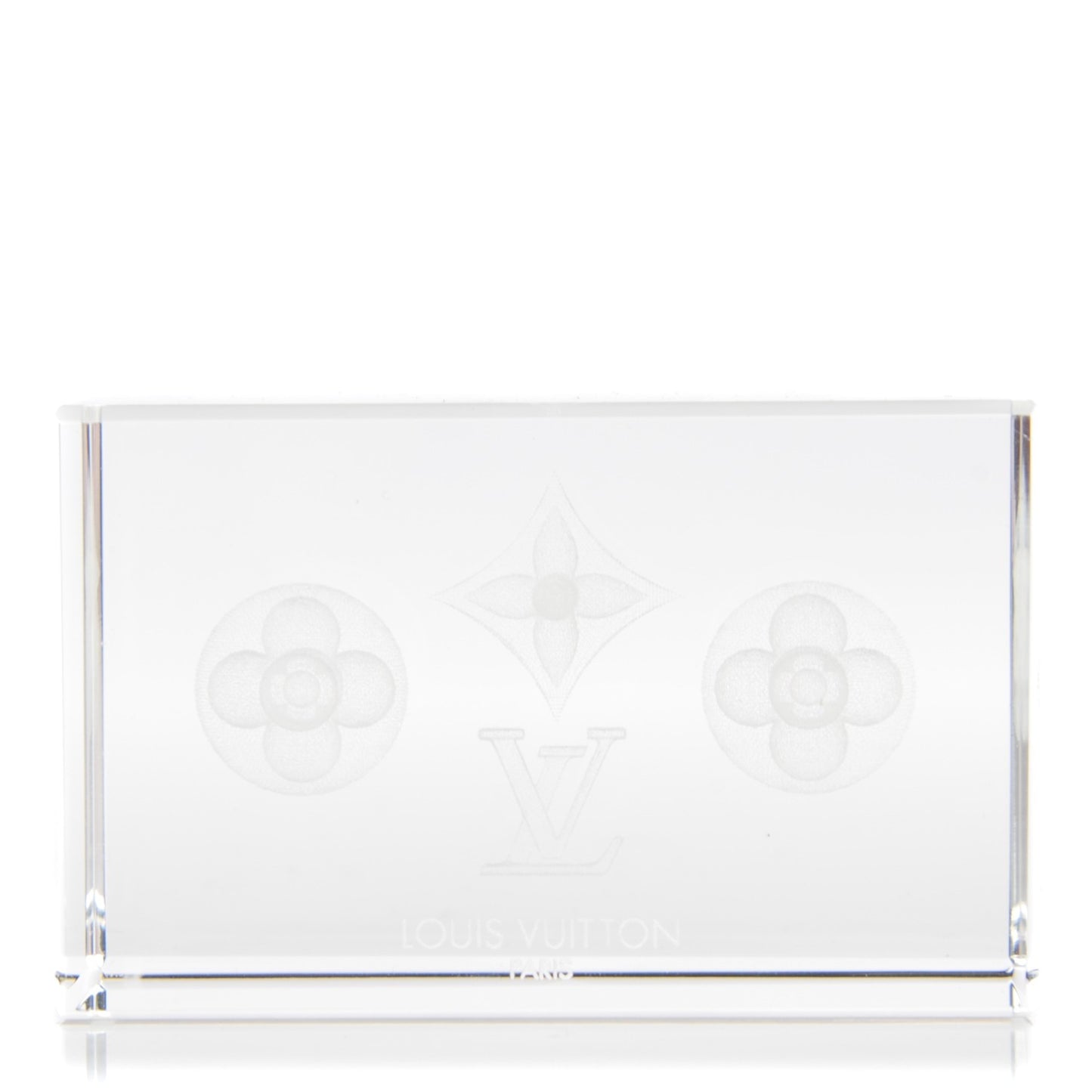 Monogram Crystal Paperweight