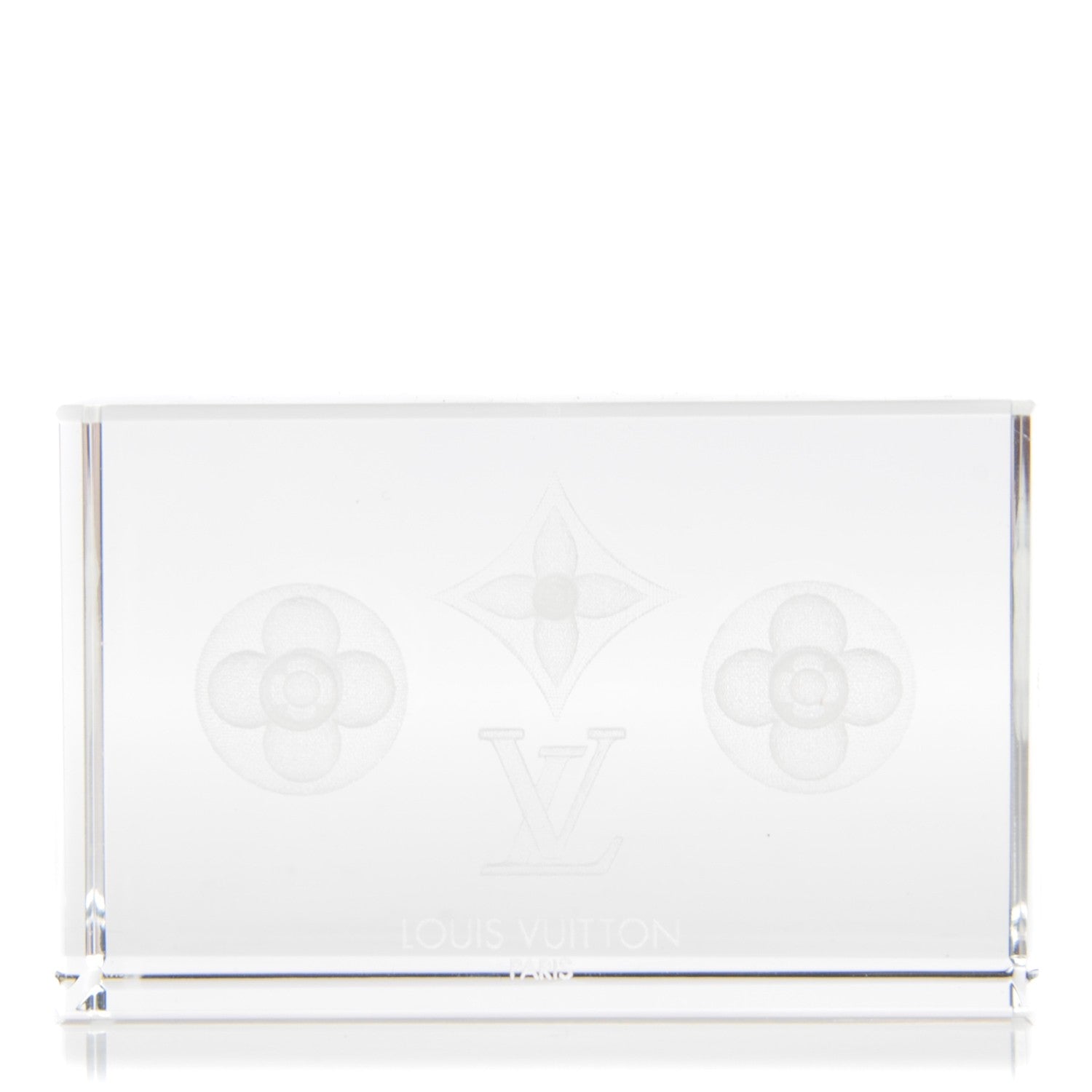 Louis Vuitton Monogram Crystal Paperweight 1 of 5