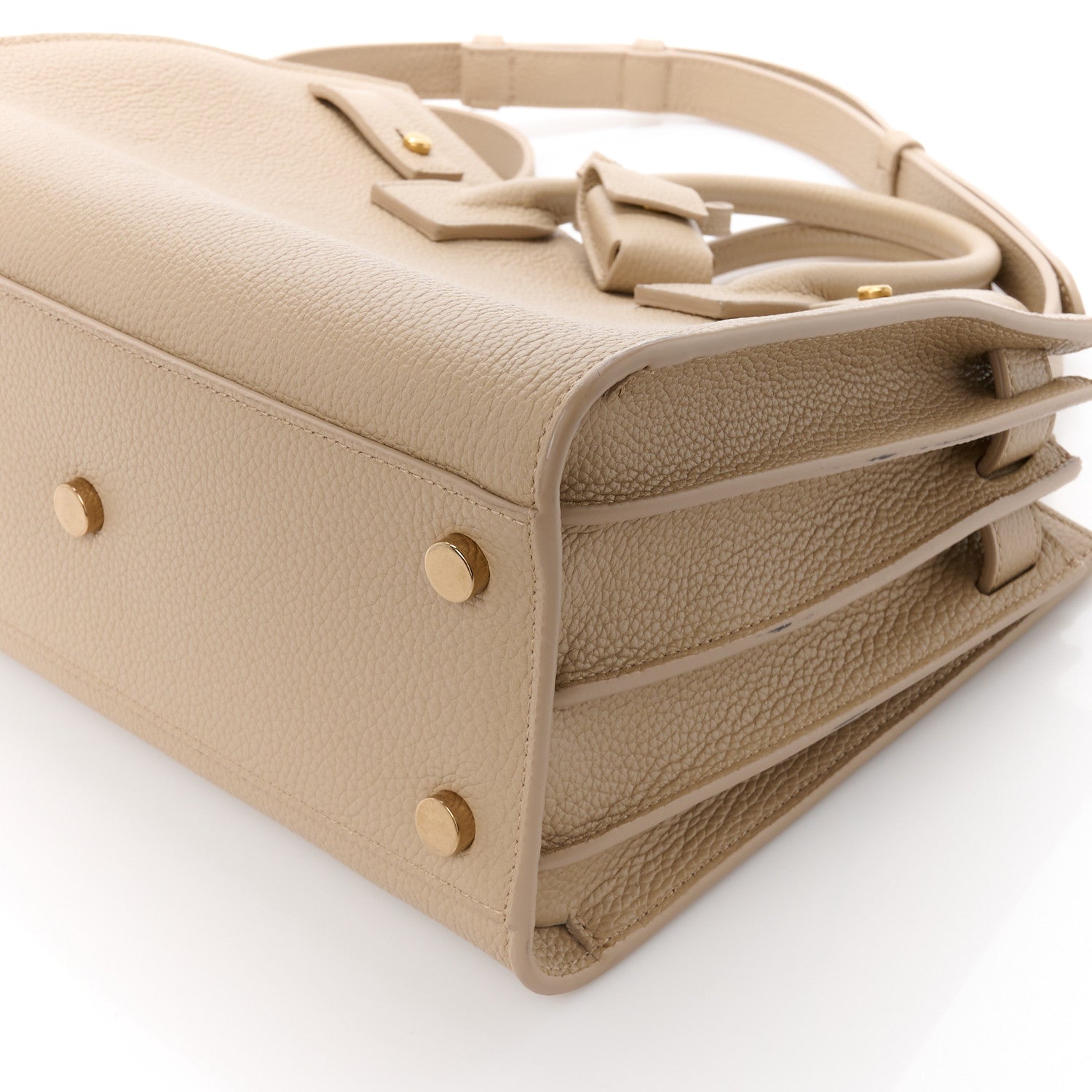 Saint Laurent Grained Calfskin Baby Sac De Jour Souple Sea Salt 12 of 14