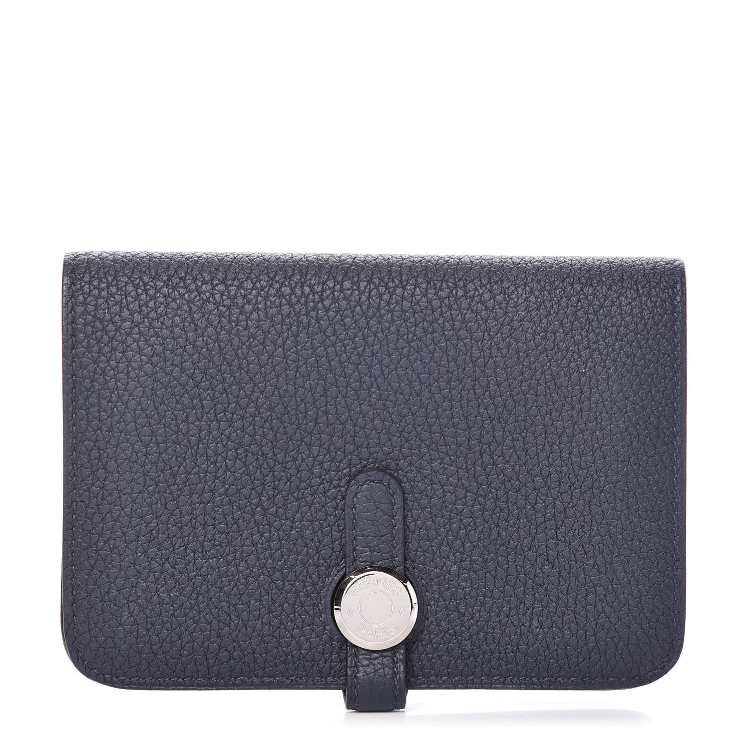 Hermes Togo Dogon Compact Wallet Bleu Nuit 1 of 11