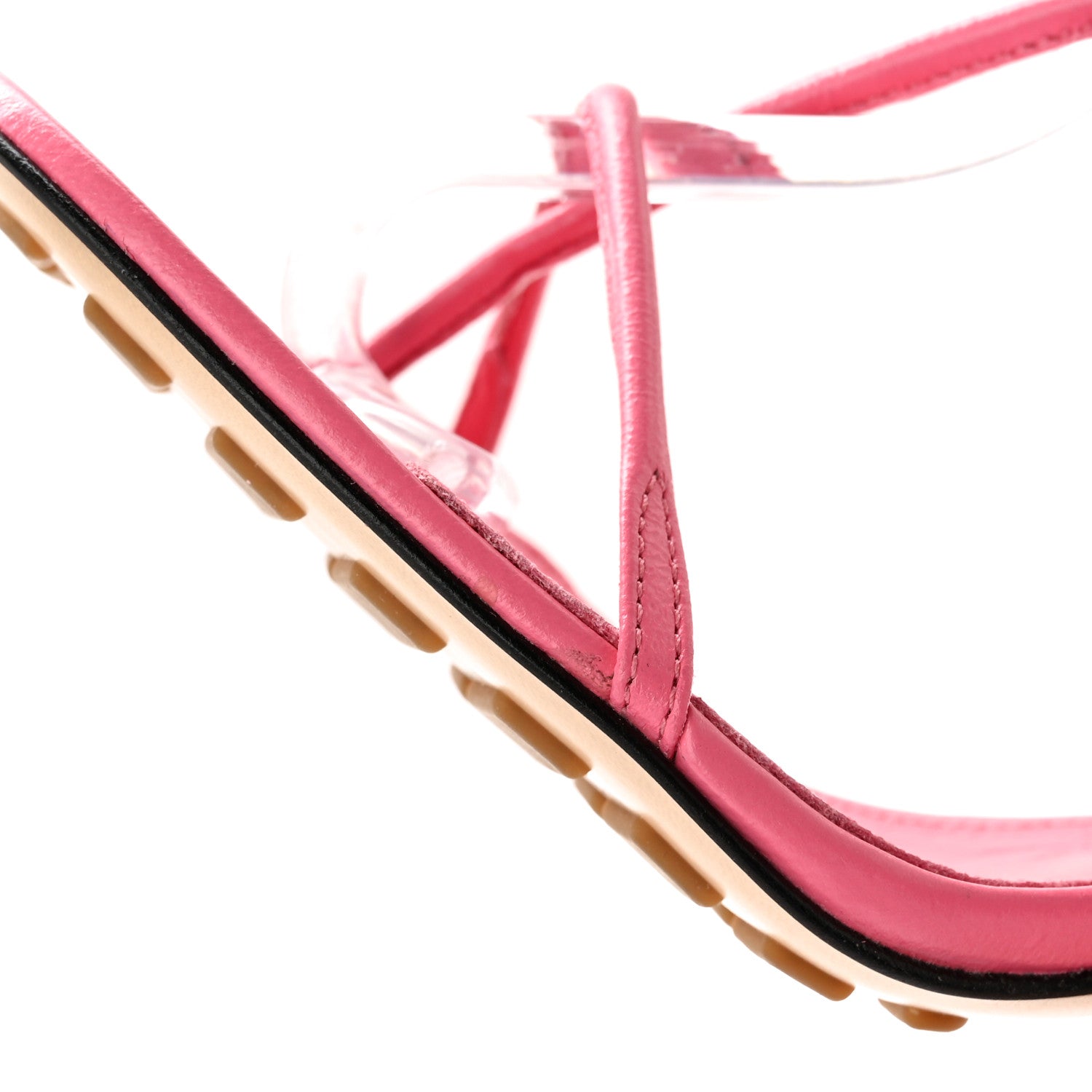 Bottega Veneta Crush Calfskin The Line 90mm Sandals 36 Milkshake 9 of 12
