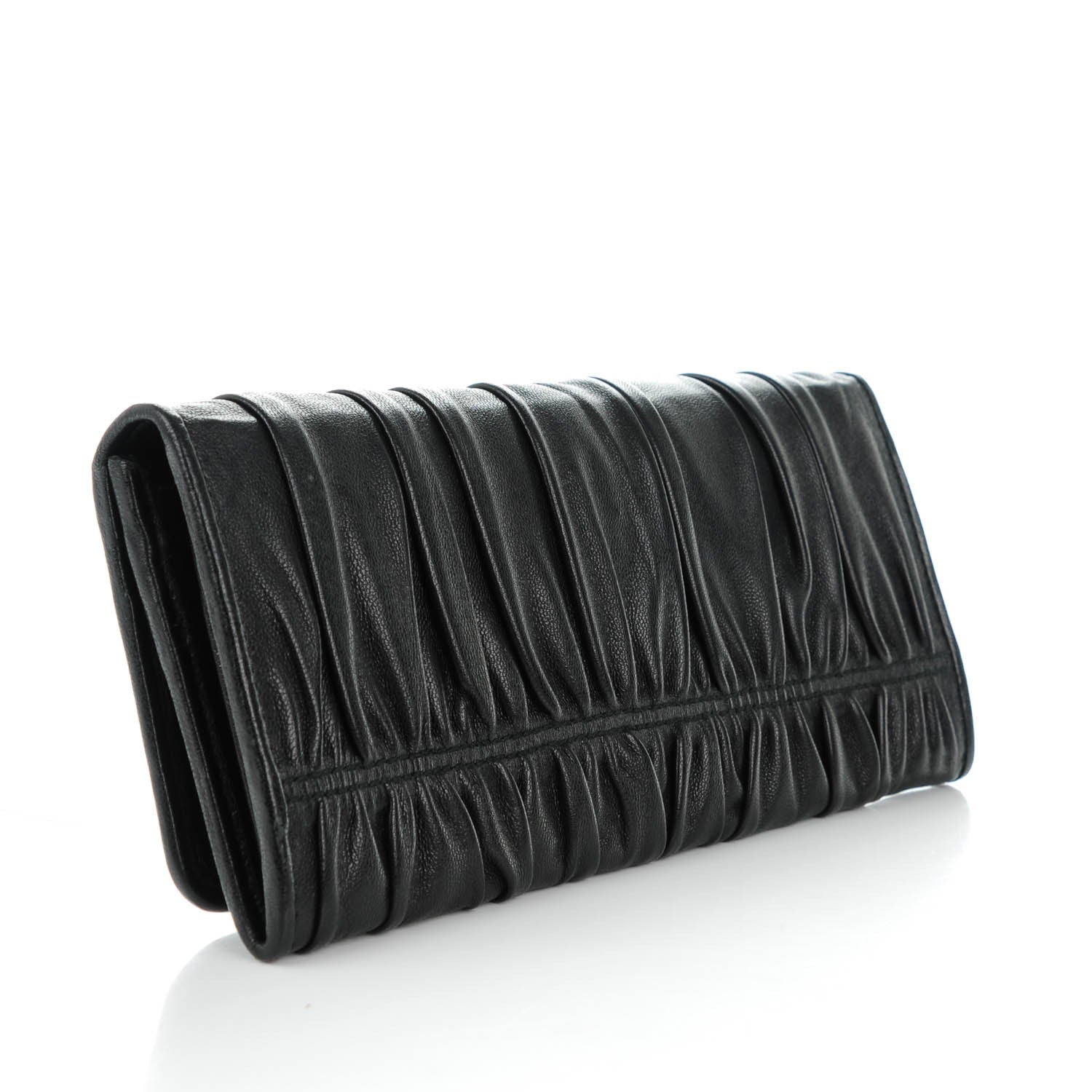 Prada Nappa Gaufre Continental Wallet Nero Black 3 of 8
