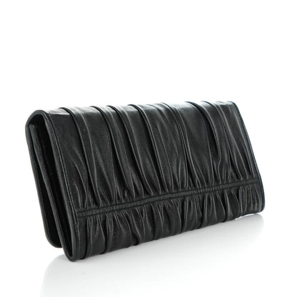 Prada Nappa Gaufre Continental Wallet Nero Black 3 of 8