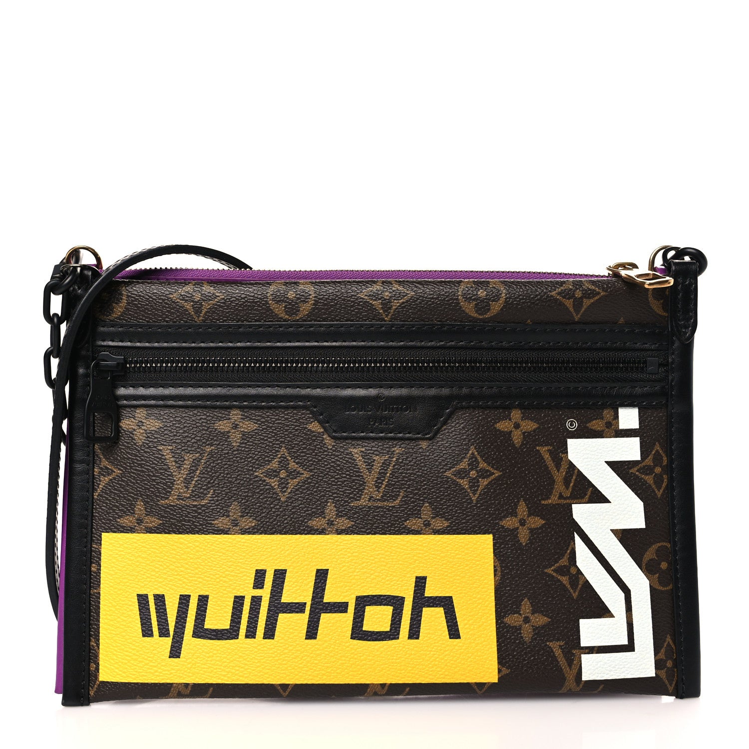 Louis Vuitton Monogram Double Flat Messenger Marron 1 of 9