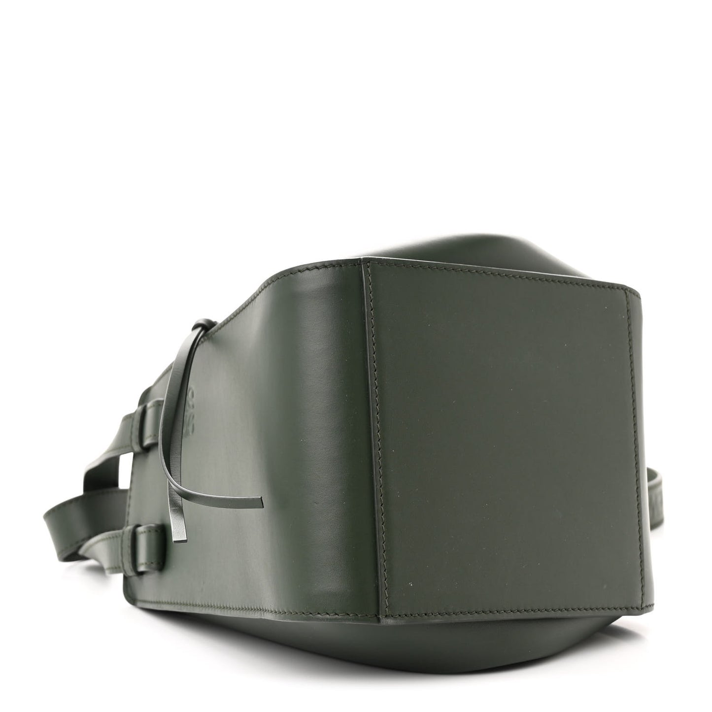 Calfskin Compact Hammock Shoulder Bag Bottle Green