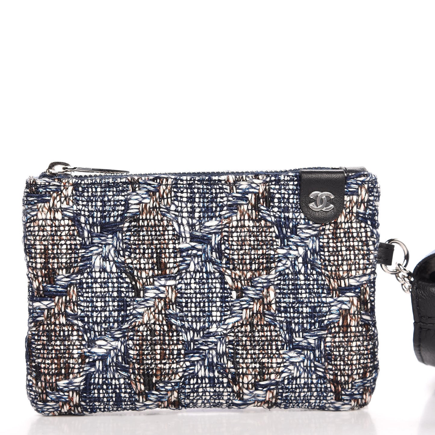 Calfskin Eyelet Messenger Black