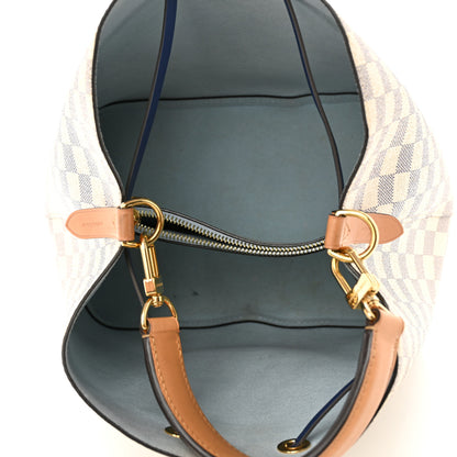 Louis Vuitton Damier Azur Braided Neonoe MM Blue 5 of 11