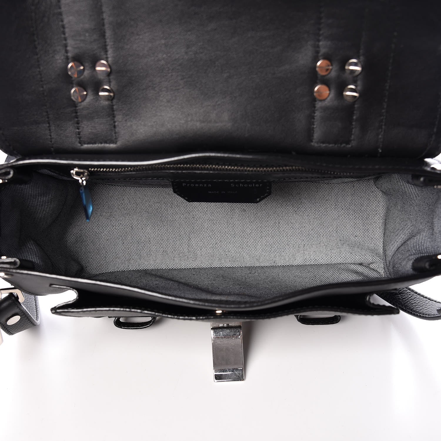 Proenza Schouler Lambskin Tiny PS1 Satchel Black 5 of 9