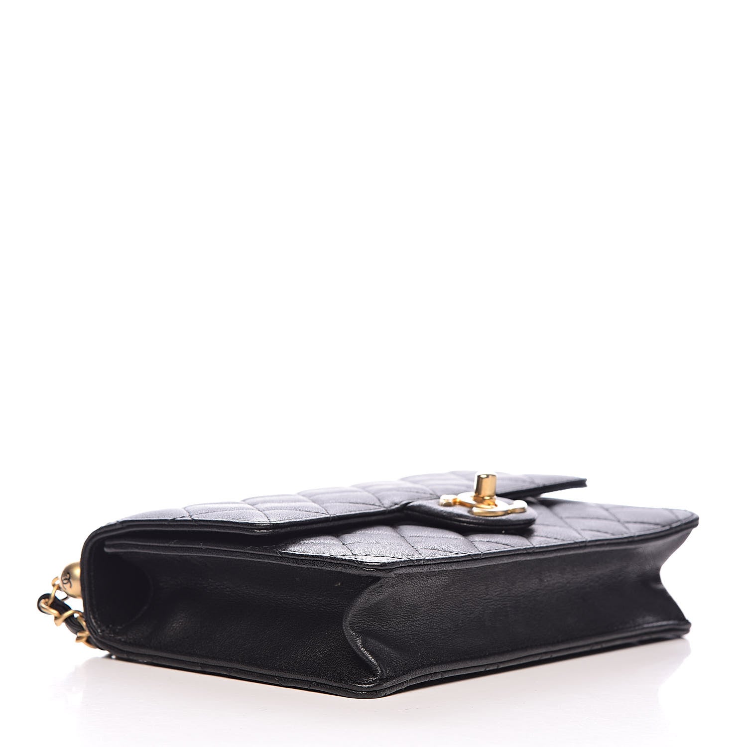 Chanel Lambskin Quilted Small Chic Pearls Flap Black 4 of 12