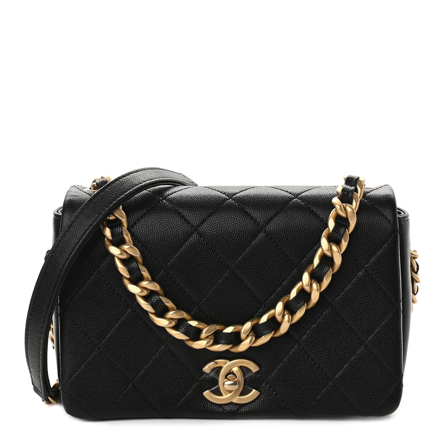 Chanel Caviar Quilted Small Fashion Therapy Flap Bag Black 1 of 9