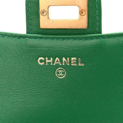 Chanel Aged Calfskin Quilted Reissue 2.55 Phone Holder With Chain Green 6 of 11