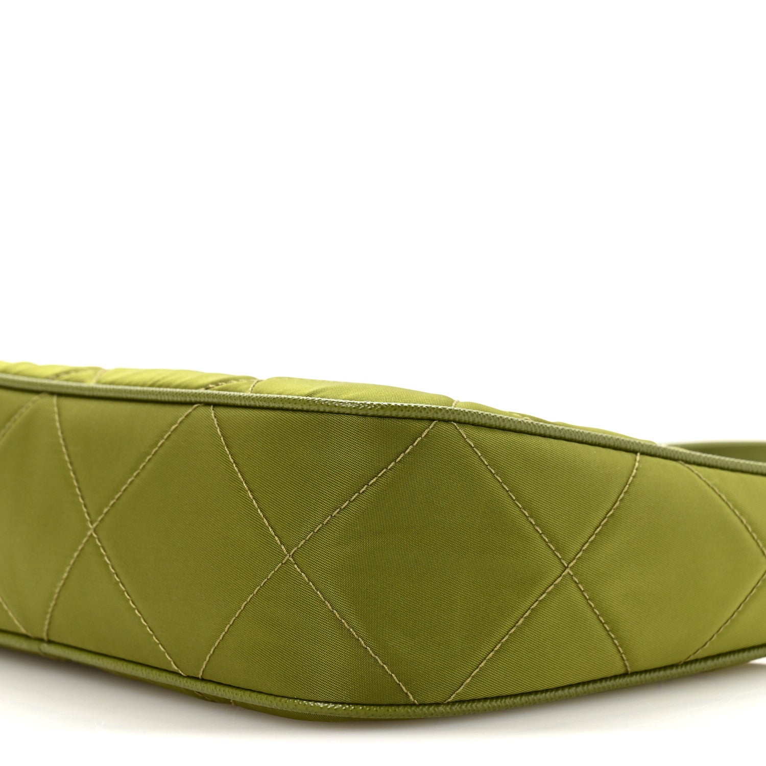 Prada Re-Nylon Saffiano Stitched Mini Re-Edition 1995 Chaine Shoulder Bag Edera 10 of 11