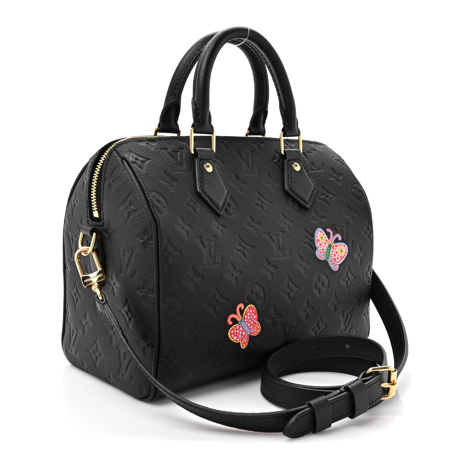 Louis Vuitton LV X YK Empreinte Speedy Bandouliere 25 Black 3 of 10