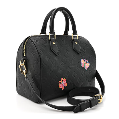 Louis Vuitton LV X YK Empreinte Speedy Bandouliere 25 Black 3 of 10