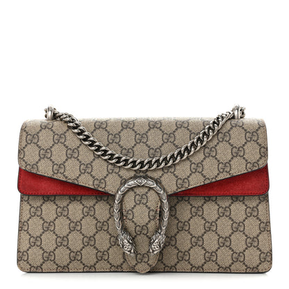 Gucci GG Supreme Monogram Small Dionysus Shoulder Bag Red 1 of 16