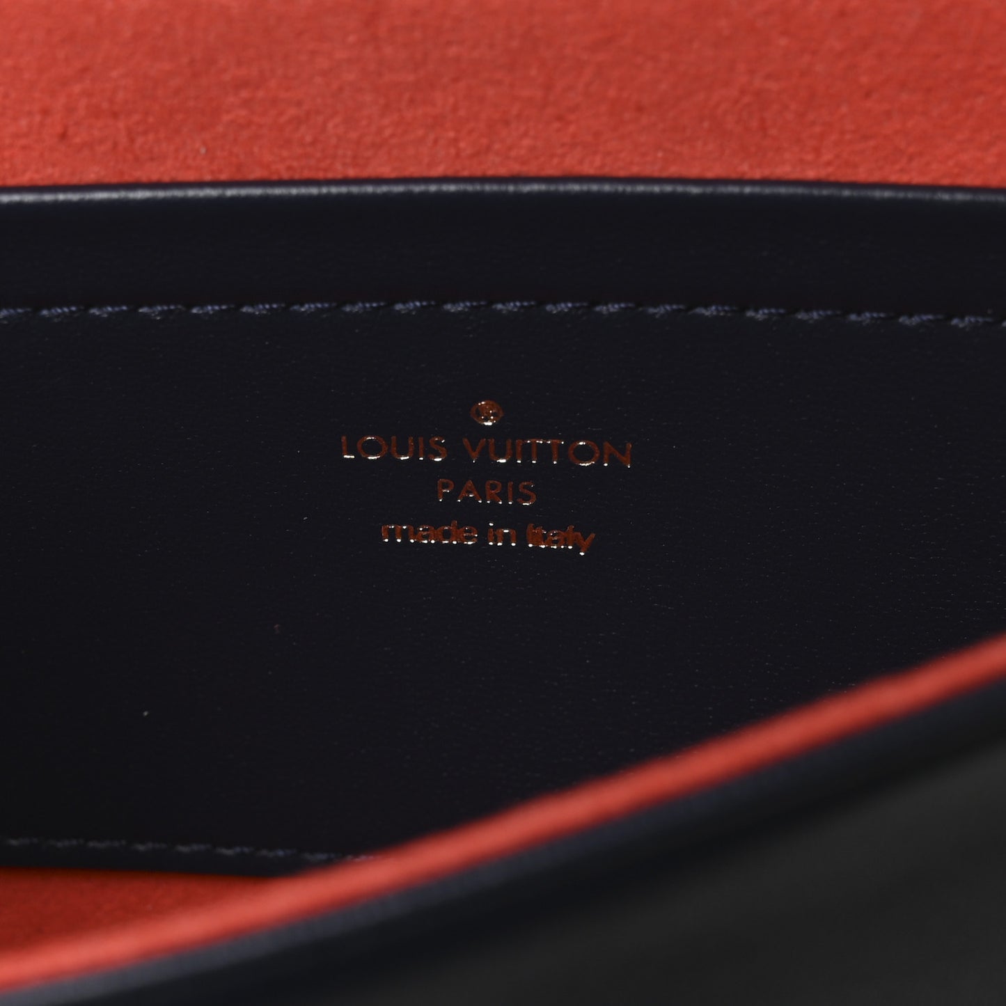 Lambskin Embossed Monogram LV Garden Pochette Coussin Navy