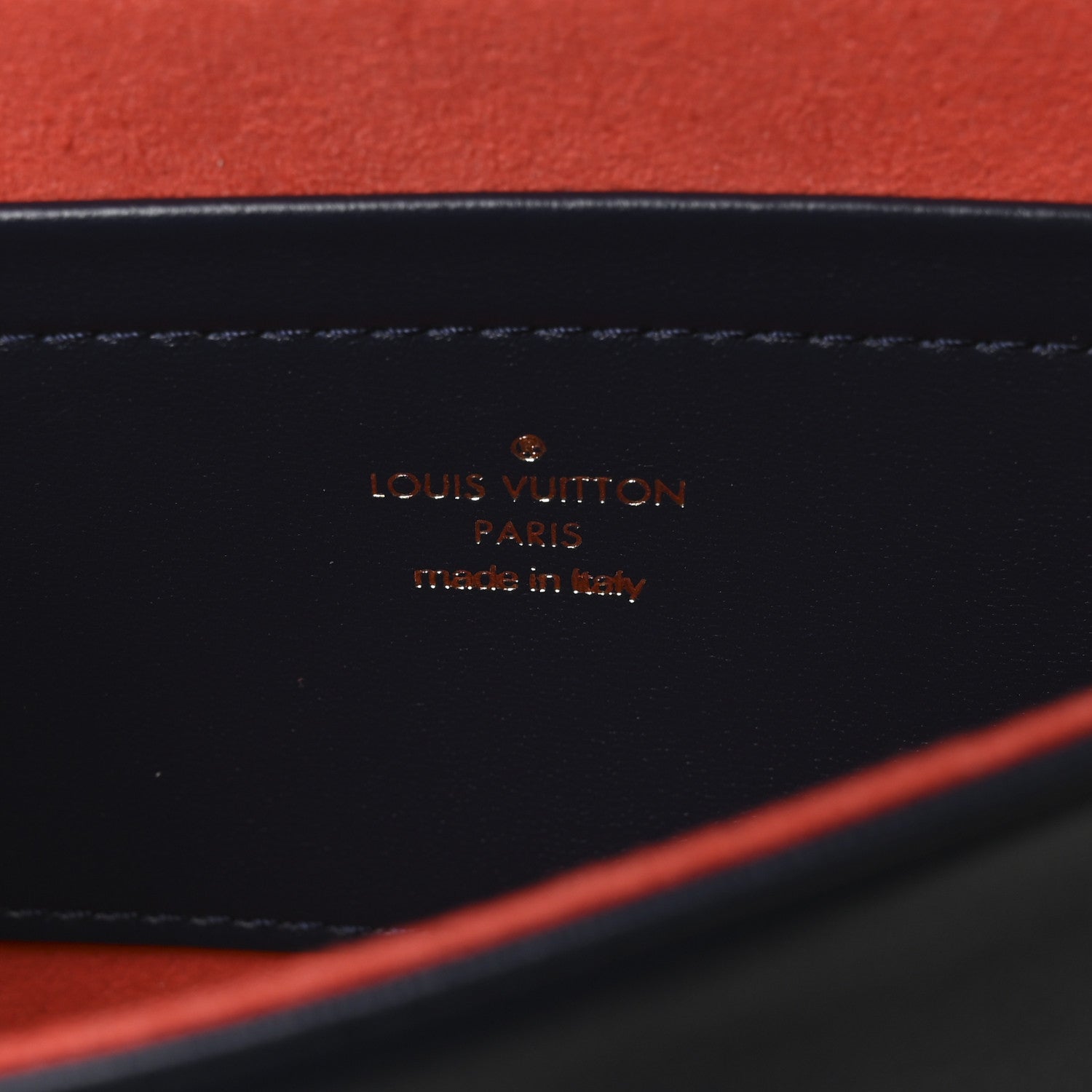 Louis Vuitton Lambskin Embossed Monogram LV Garden Pochette Coussin Navy 6 of 10