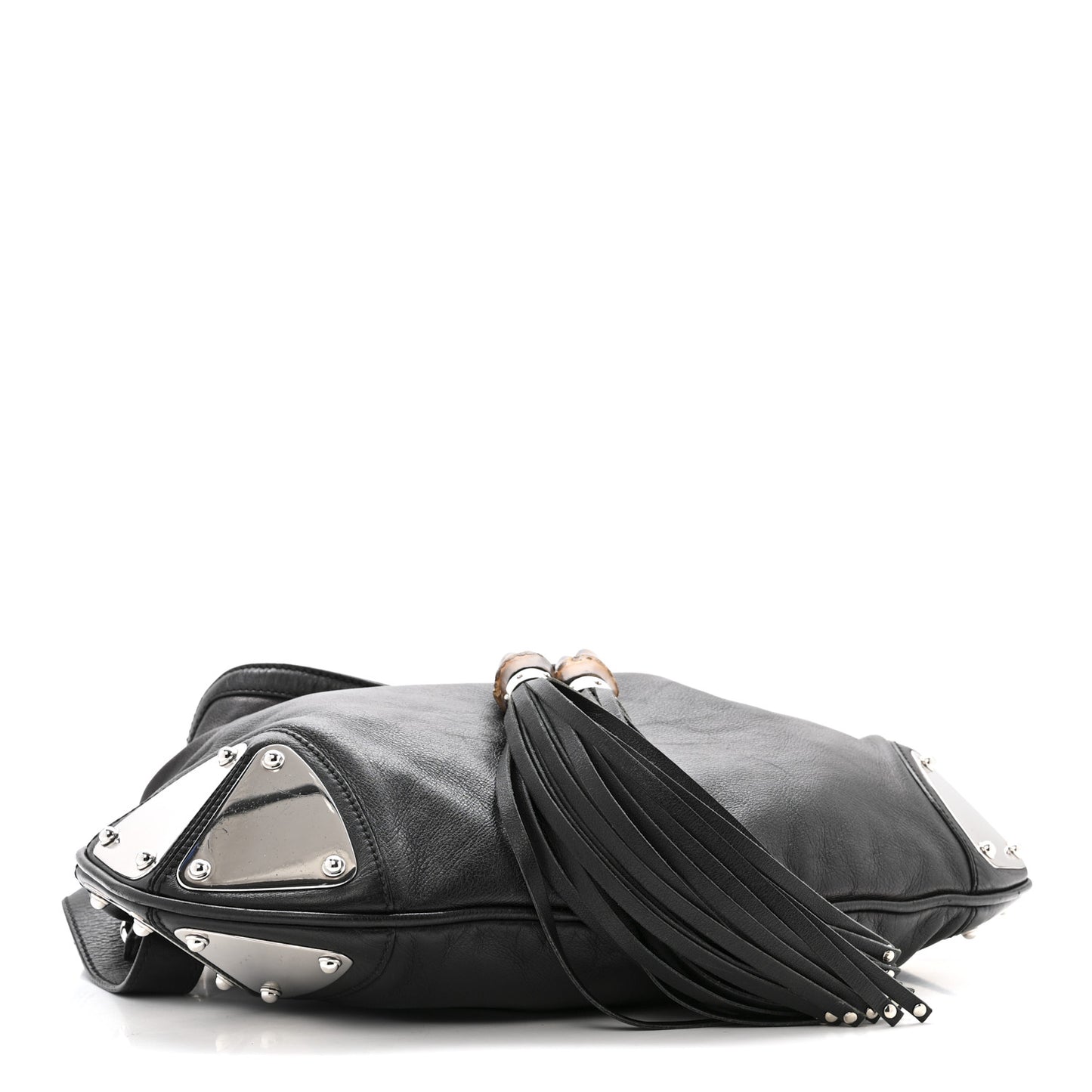 Guccissima Medium Indy Top Handle Hobo Black