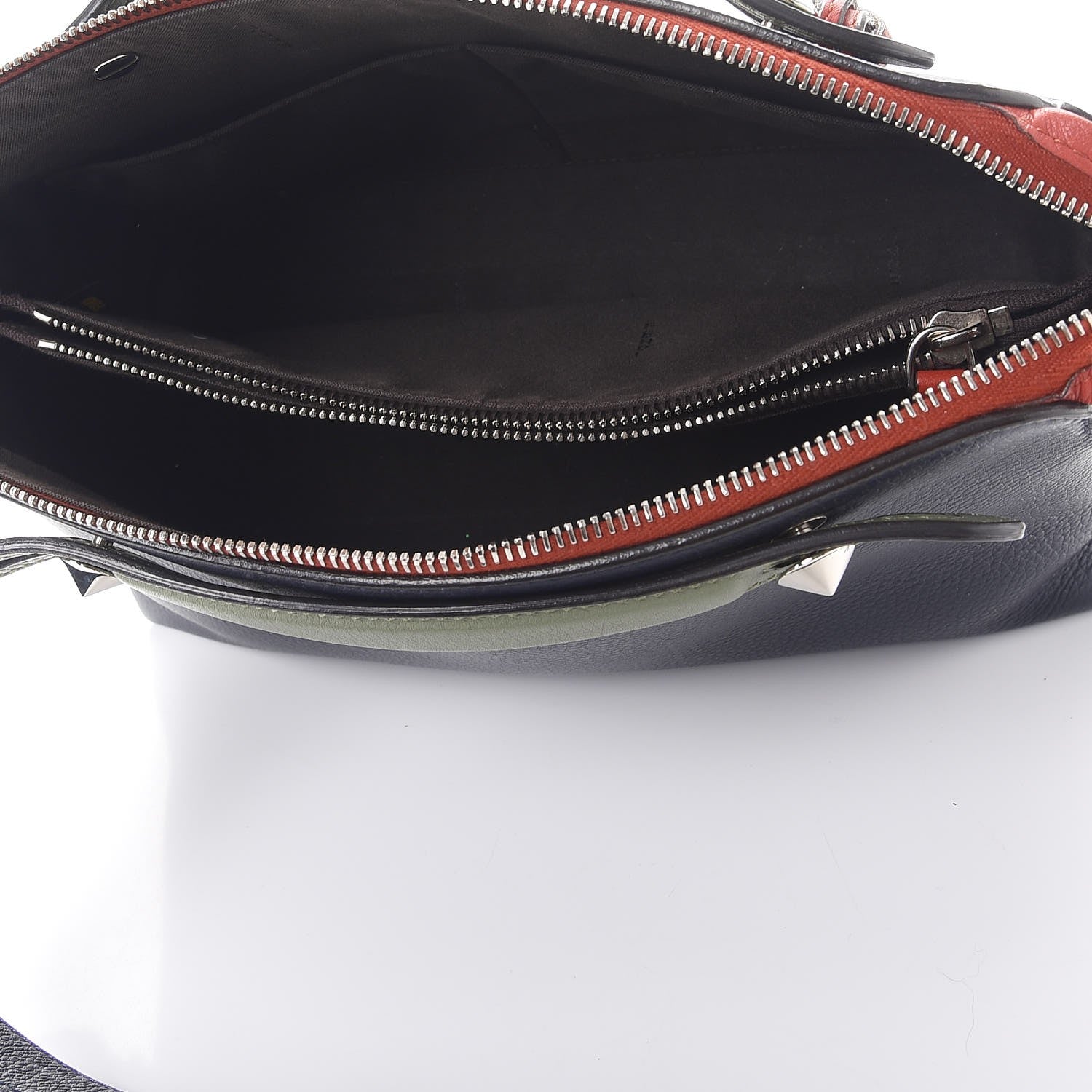 Fendi Vitello Dolce 4 Color Medium By The Way Boston Bag Blue Notte Multicolor 5 of 11