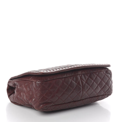 Chanel Calfskin Quilted Large Istanbul Flap Burgundy 3 of 9