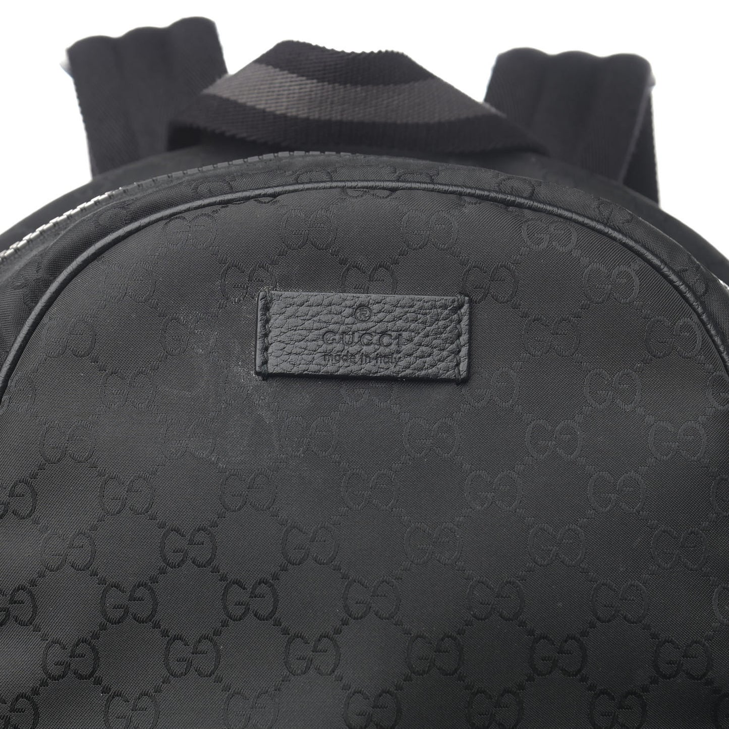 Nylon Monogram Slim Backpack Black