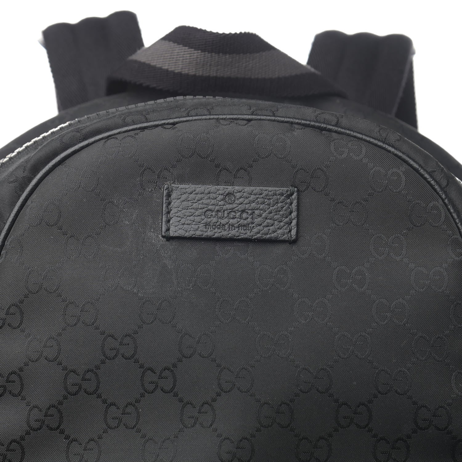 Gucci Nylon Monogram Slim Backpack Black 8 of 11