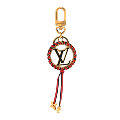 Louis Vuitton Metal Lambskin Enamel Very Bag Charm Key Holder Red 1 of 3