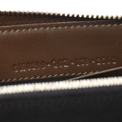 Fendi Pequin Vitello Zip Around Wallet Tobacco Foresta 7 of 7