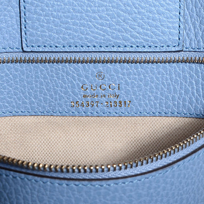 Gucci Dollar Calfskin Medium Swing Tote Mineral Blue 6 of 9