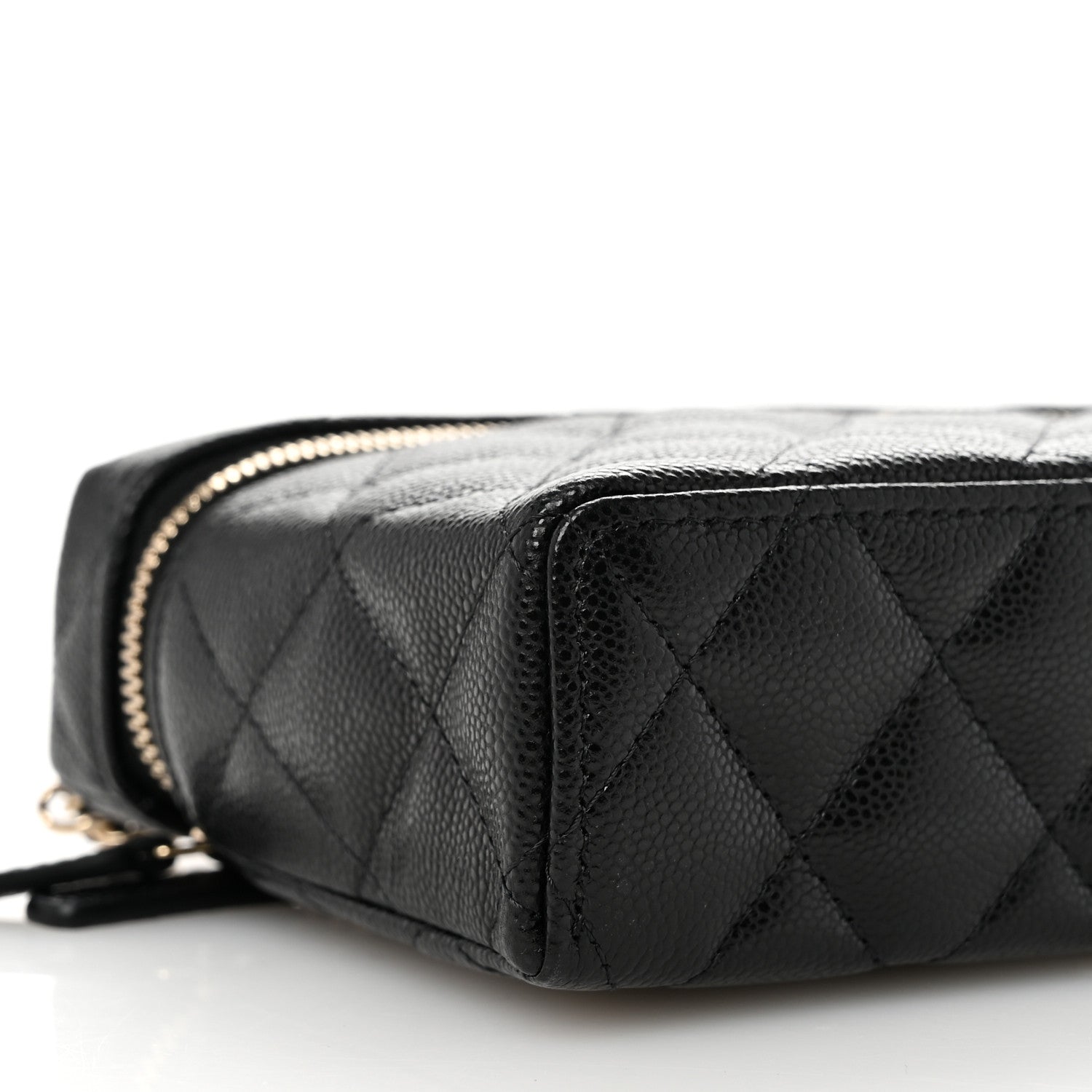 Chanel Caviar Quilted Top Handle Slim Vanity With Chain Black 9 of 11