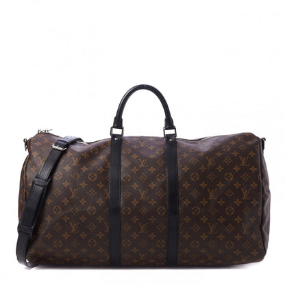 Louis Vuitton Monogram Macassar Keepall Bandouliere 55 1 of 10