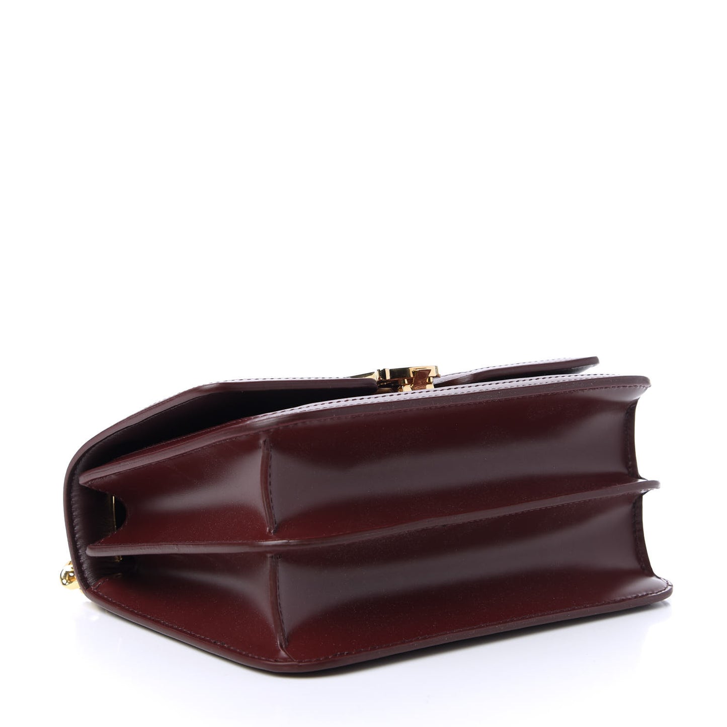 Calfskin Monogram Embossed Small TB Chain Bag Oxblood