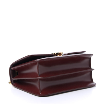 Burberry Calfskin Monogram Embossed Small TB Chain Bag Oxblood 5 of 10